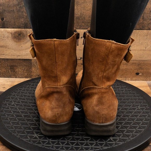 Born Shoes Born Brown Leather Womens Boots Ankle Business Casual